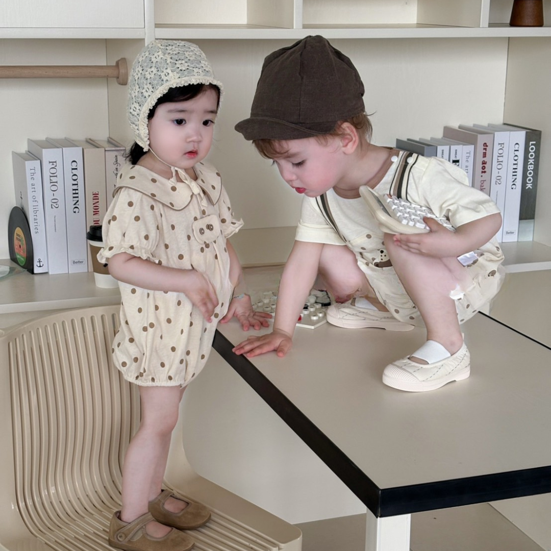 25夏 點點柔感包屁衣