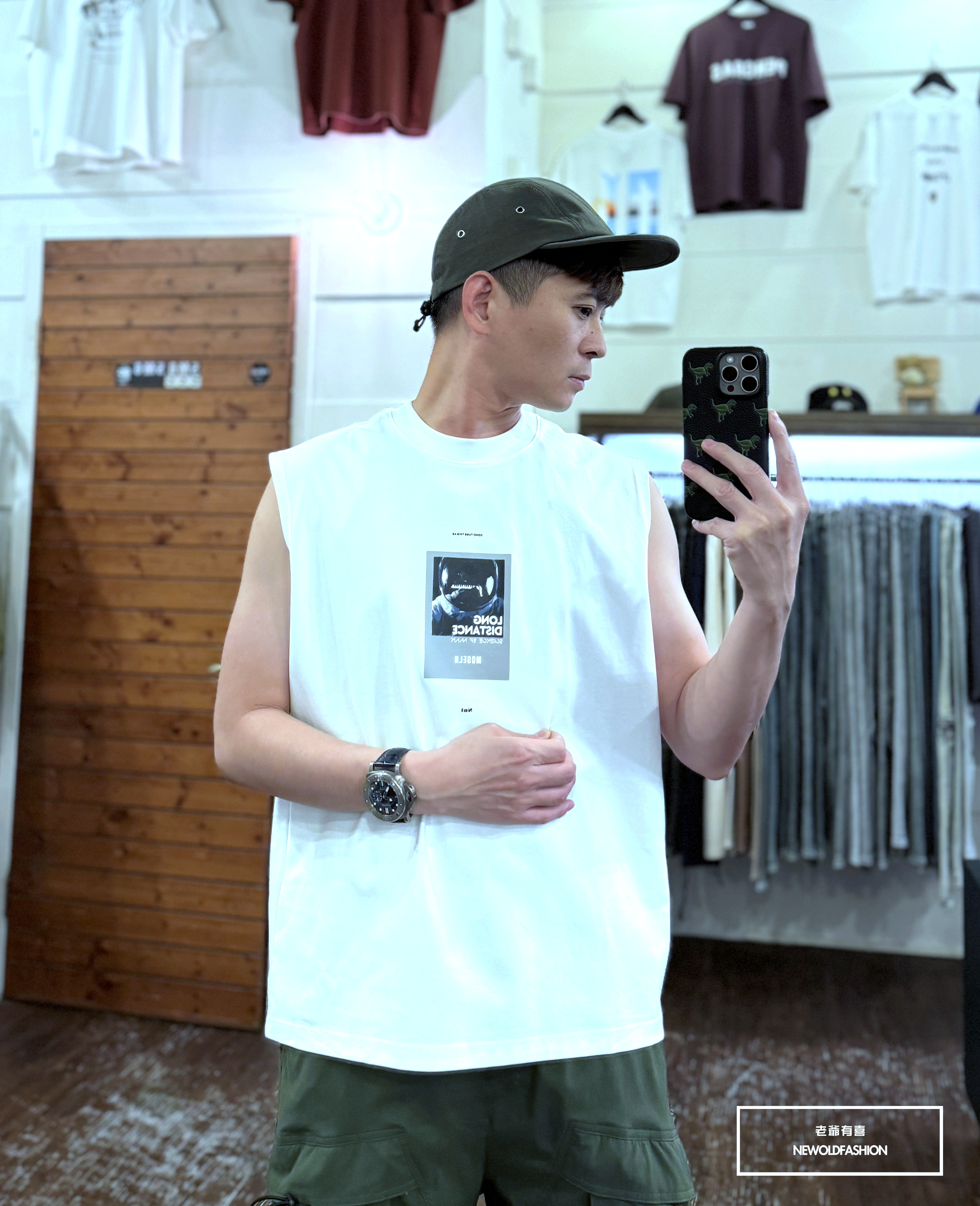 『新品上市』重磅Moseln太空人棉質背心(NOF2405S8002)-白