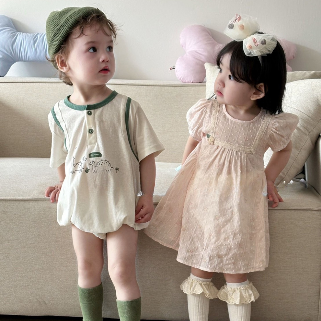 25夏 恐龍柔感包屁衣