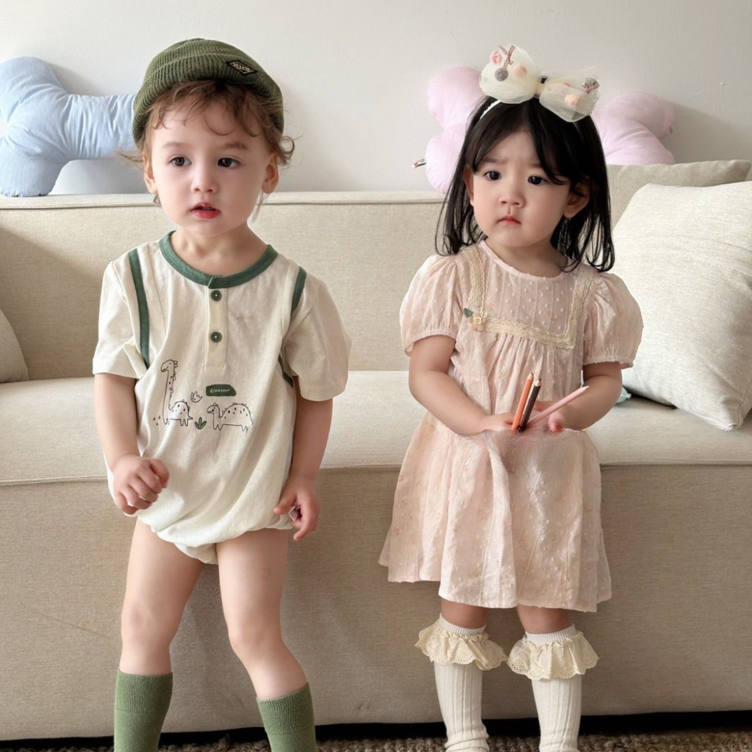 25夏 恐龍柔感包屁衣