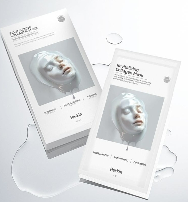 韓國代購 Hexkin 赫詩琴 童顏膠原炮灌注面膜-白膜 [5片]