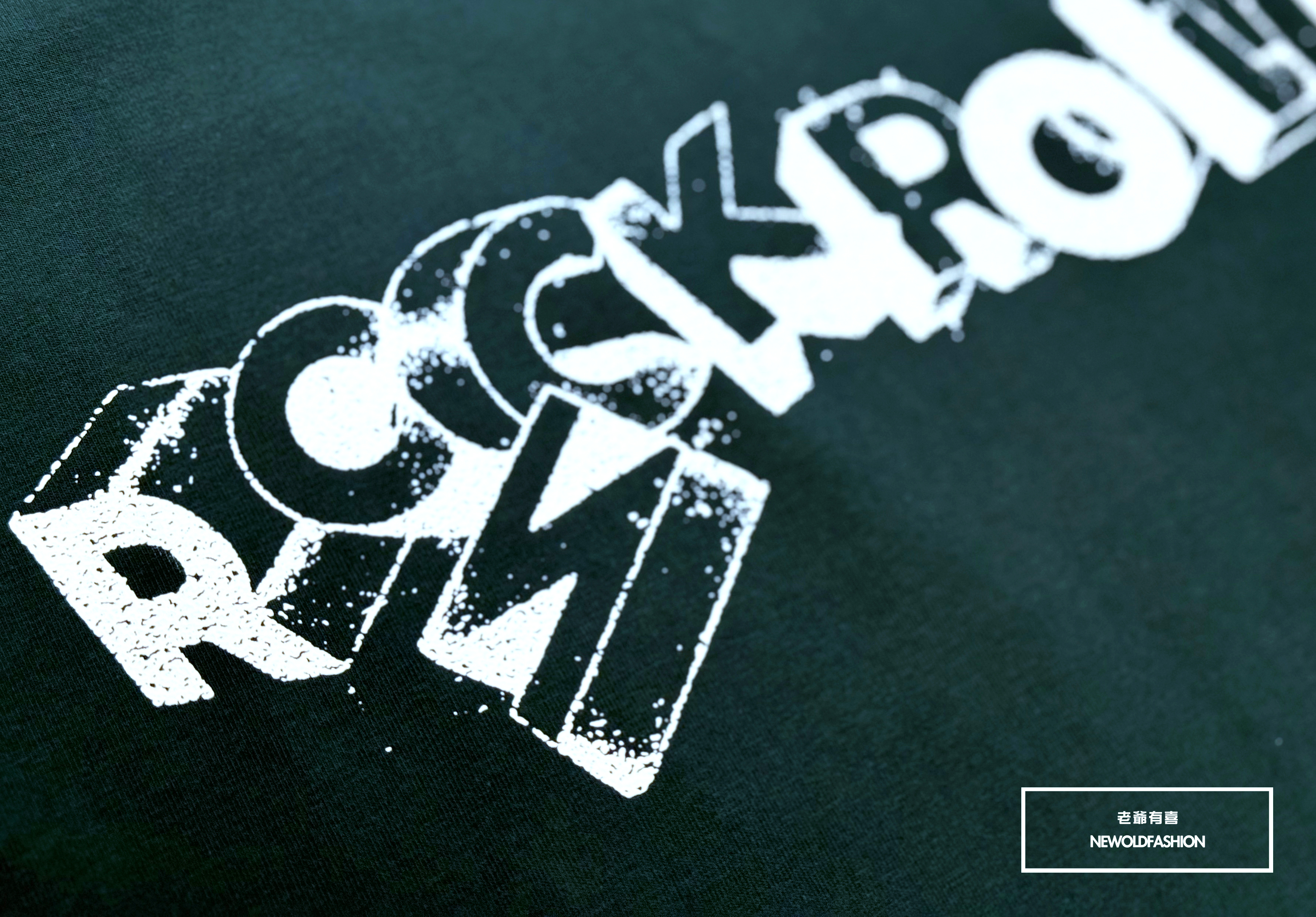 『新品上市』重磅ROCKN潑墨英字棉質背心(NOF2405S8003)-綠