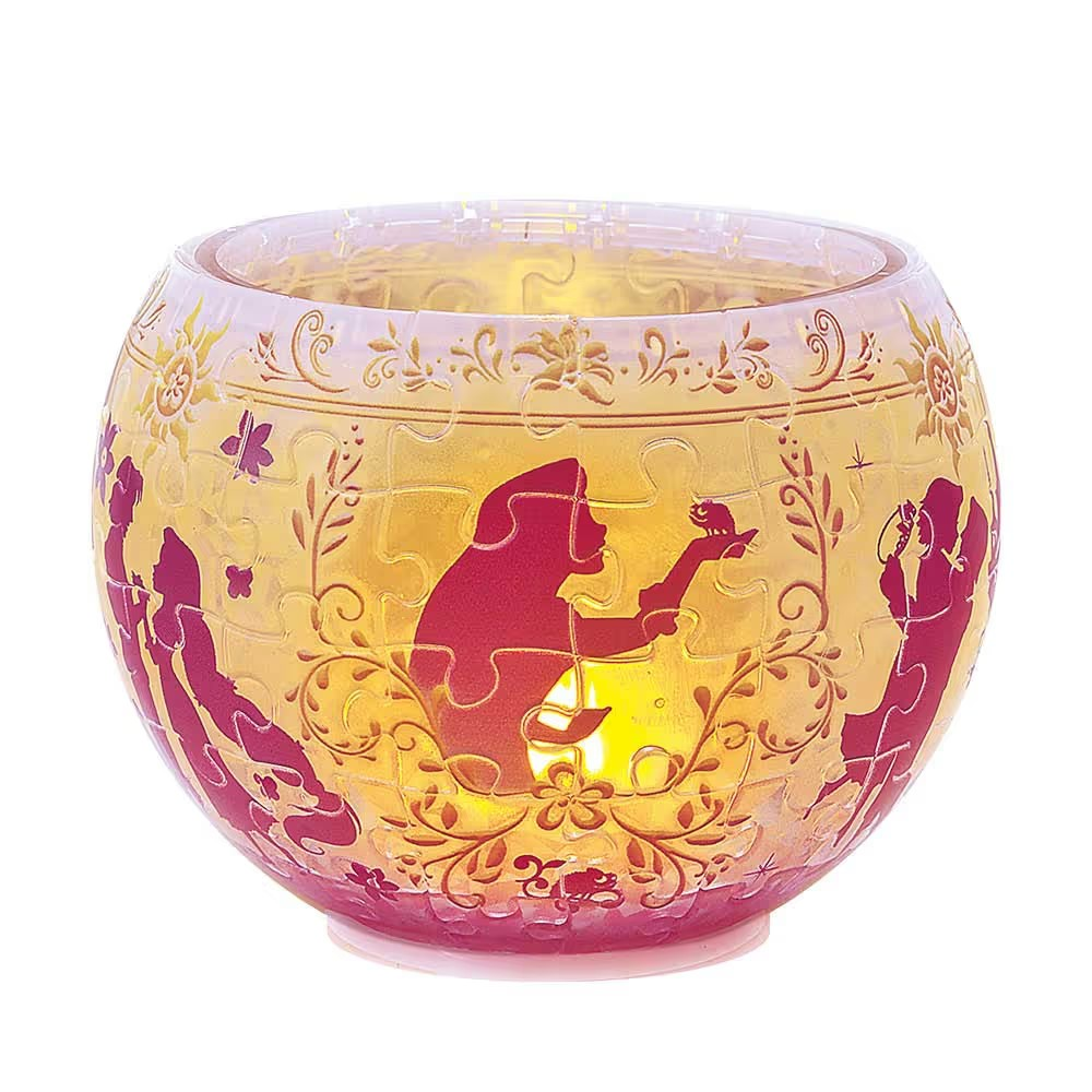 燈罩拼圖極光玻璃-長髮公主-（3D燈）（透明樹脂）