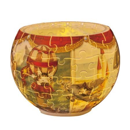 燈罩拼圖 Dayan，空中旅行 (立體燈) (透明樹脂)