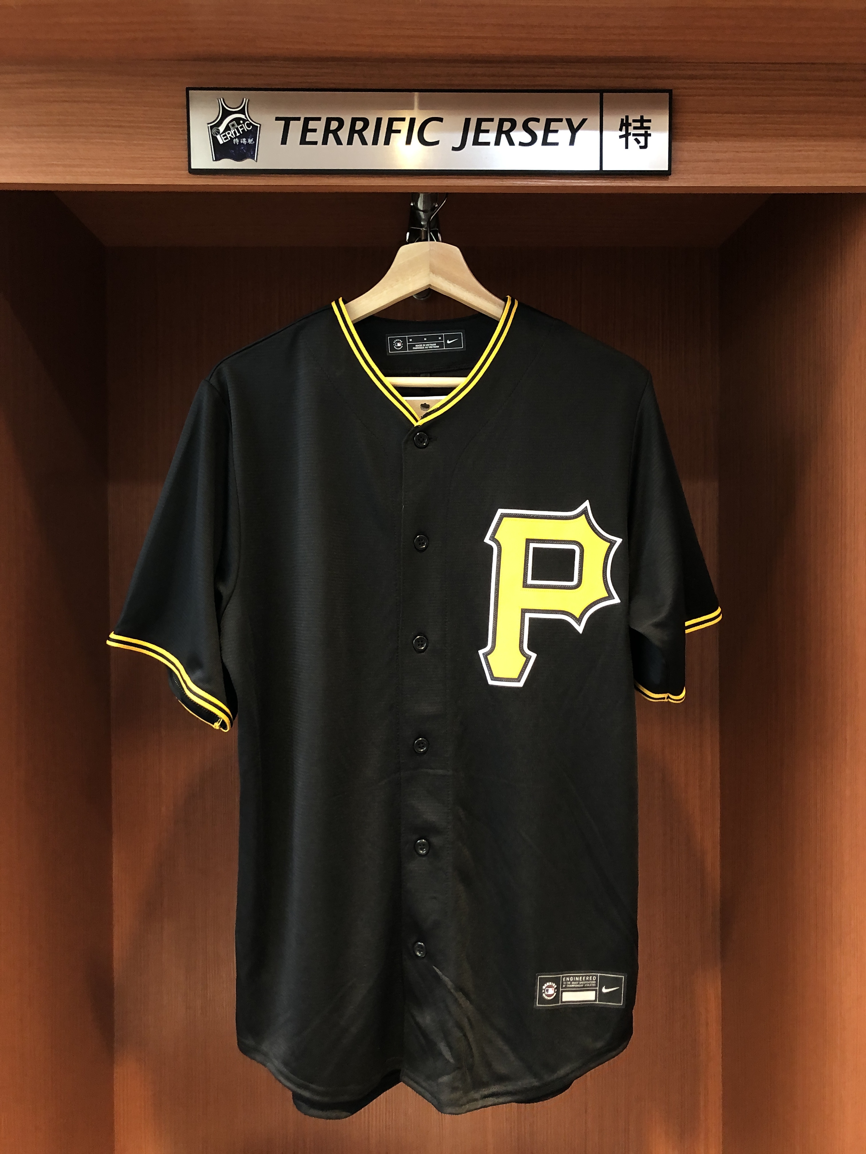 MLB球衣 Cheng 鄭宗哲 匹茲堡海盜黑 Nike Replica Player Name Jersey 球迷版 熱轉印 全新