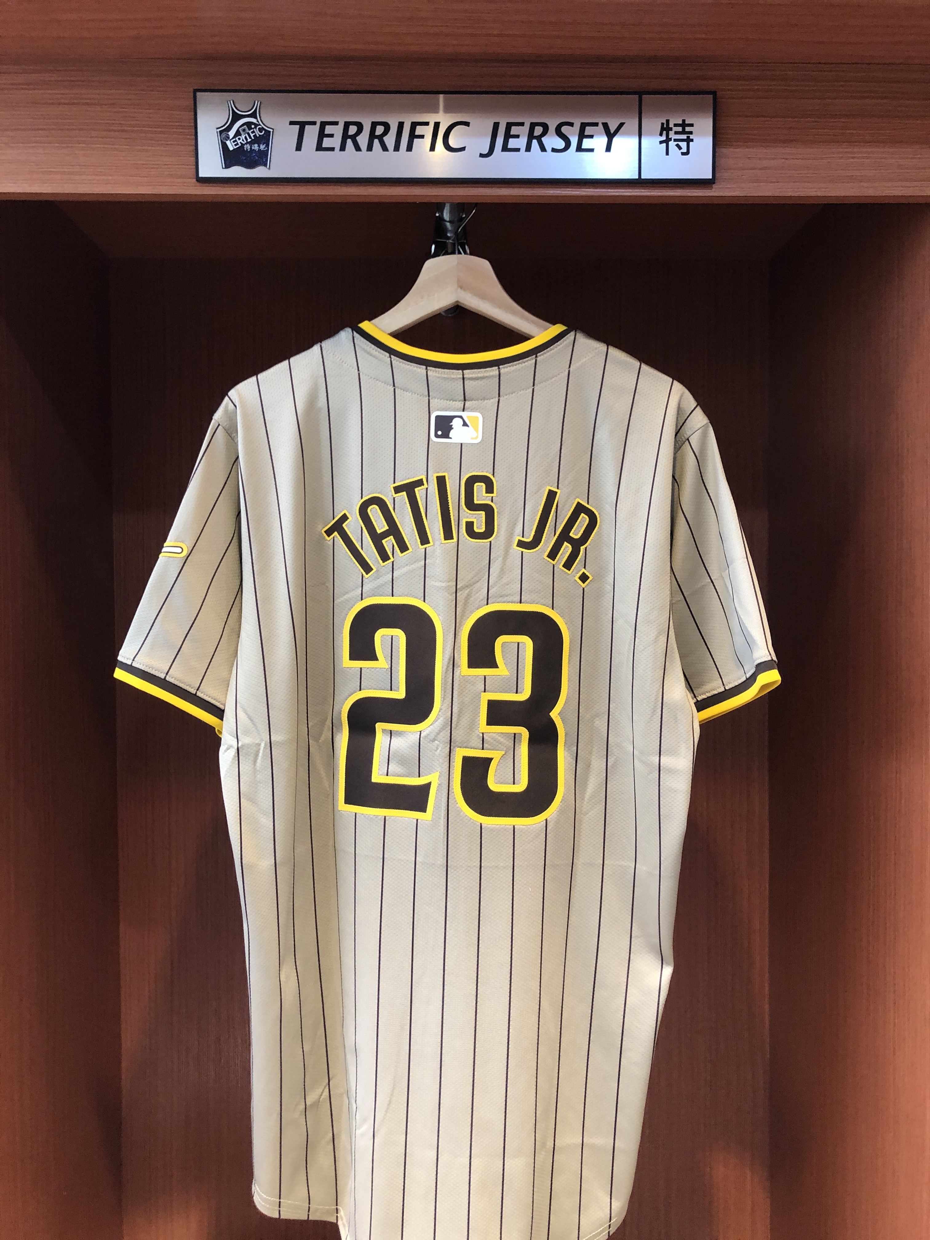 MLB球衣 Fernando Tatis Jr. 聖地牙哥教士條紋 Nike Elite Player Name Jersey 球員版 電繡 全新