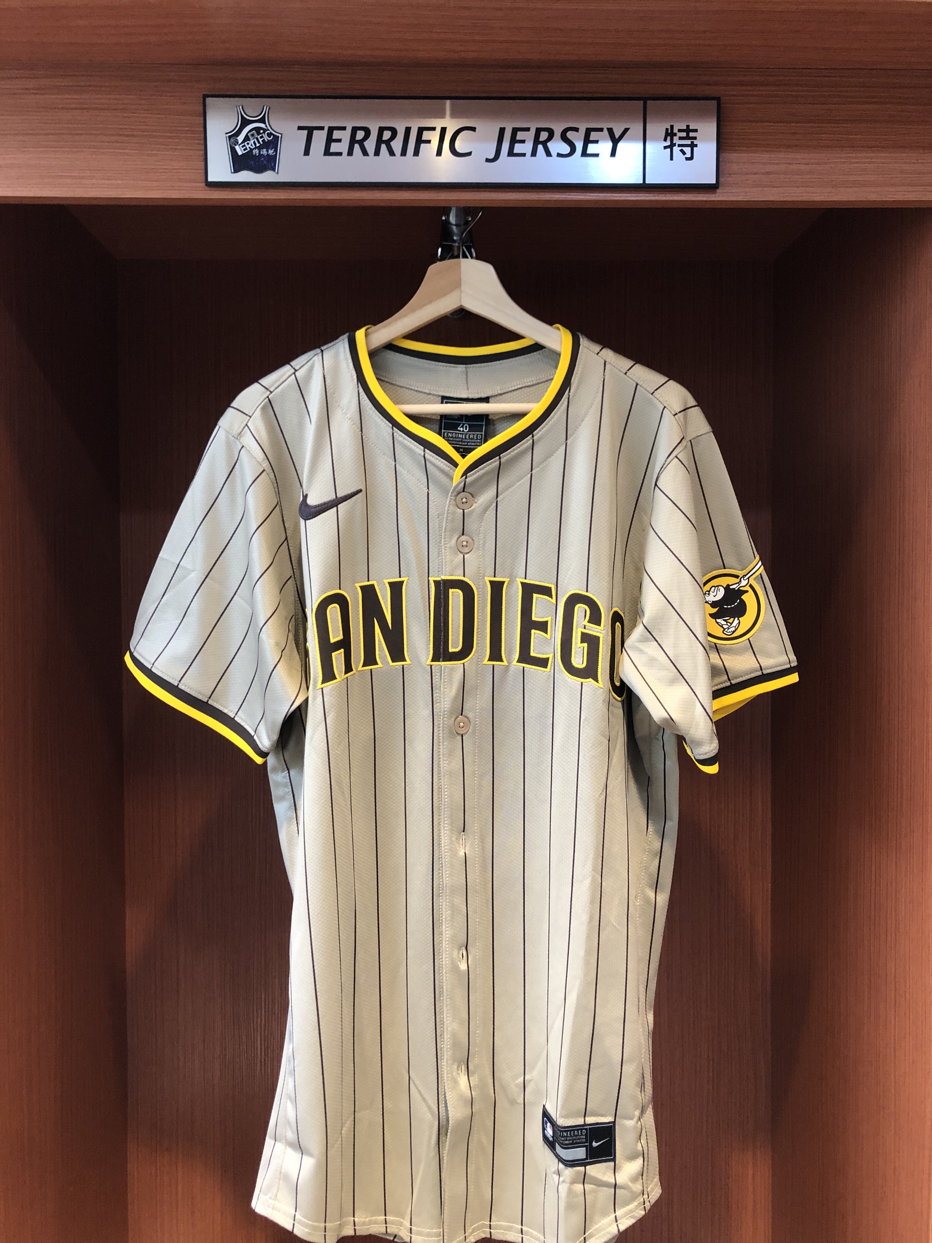 MLB球衣 Fernando Tatis Jr. 聖地牙哥教士條紋 Nike Elite Player Name Jersey 球員版 電繡 全新