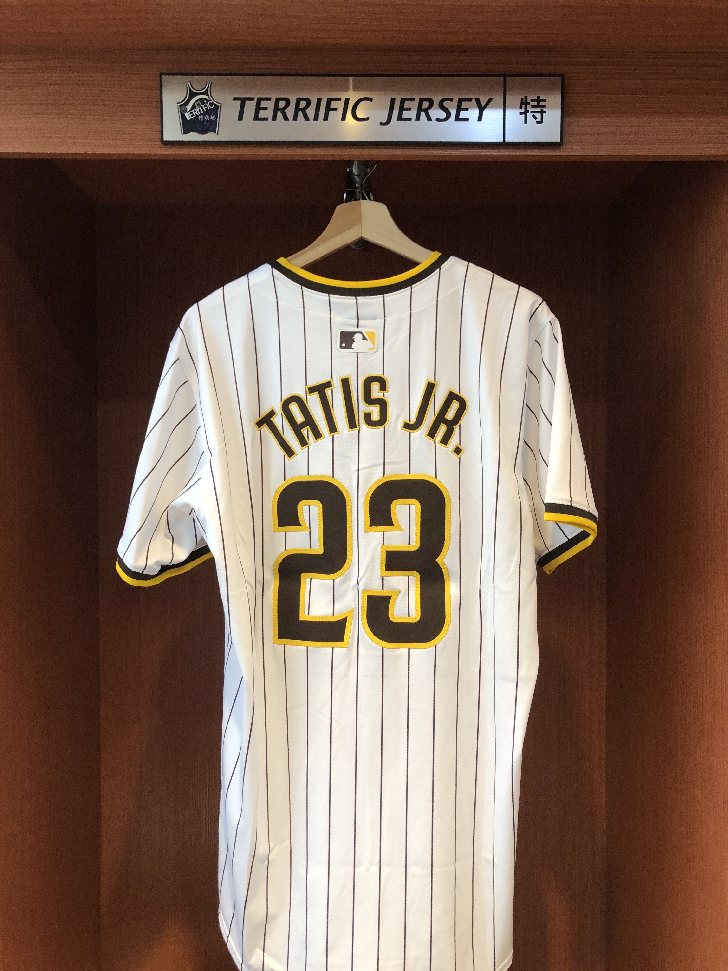 MLB球衣 Fernando Tatis Jr. 聖地牙哥教士白條紋 Nike Elite Player Name Jersey 球員版 電繡 全新