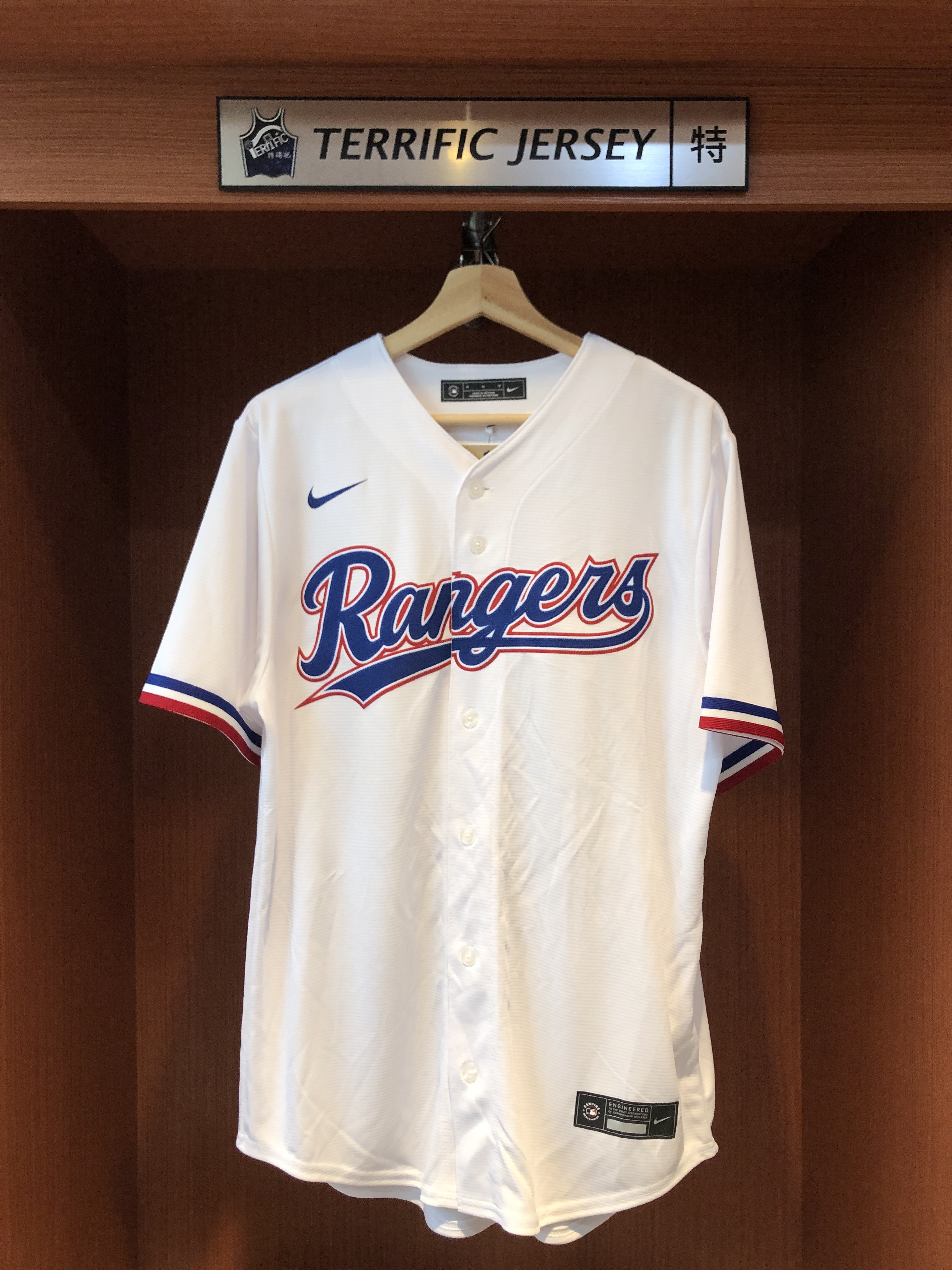MLB球衣 Nathan Eovaldi 德州遊騎兵白 Nike Replica Player Name Jersey 球迷版 熱轉印 全新