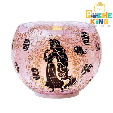 燈罩拼圖剪影-長髮公主- (立體燈) (透明樹脂)