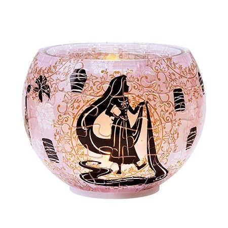 燈罩拼圖剪影-長髮公主- (立體燈) (透明樹脂)