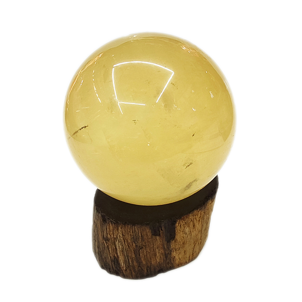 黃水晶球4.7公分&花梨木座【十方】150305
