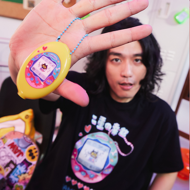 電子SOLOS貓軟膠零錢包｜黃