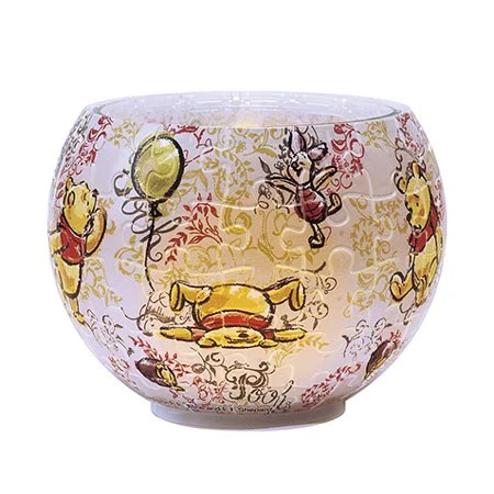 燈罩拼圖-小熊維尼的藝術 (立體燈) (透明樹脂)