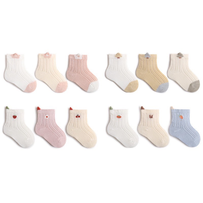 可愛透氣網眼襪