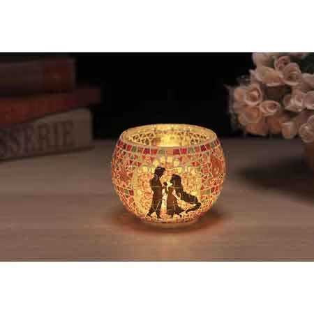 燈罩拼圖玻璃馬賽克-長髮公主- (立體燈) (透明樹脂)