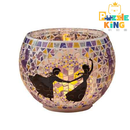 燈罩拼圖極光玻璃-安娜·艾爾莎- (立體燈) (透明樹脂) (絕版)