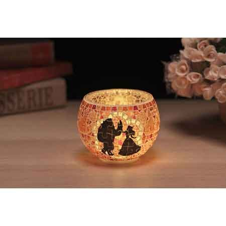 燈罩拼圖玻璃馬賽克-貝兒- (立體燈) (透明樹脂)