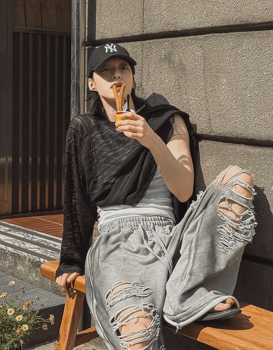 (韓國獨家特價)Rowan 波西米亞透視針織衫