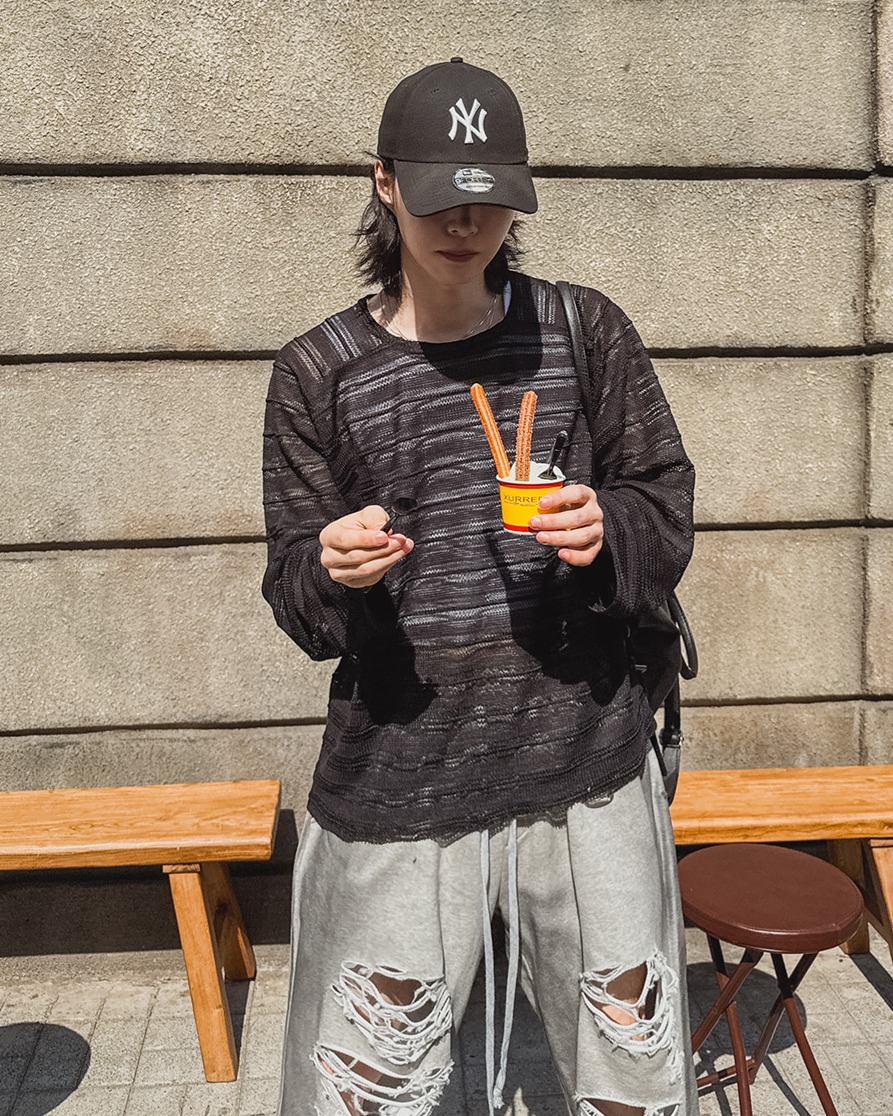 (韓國獨家特價)Rowan 波西米亞透視針織衫