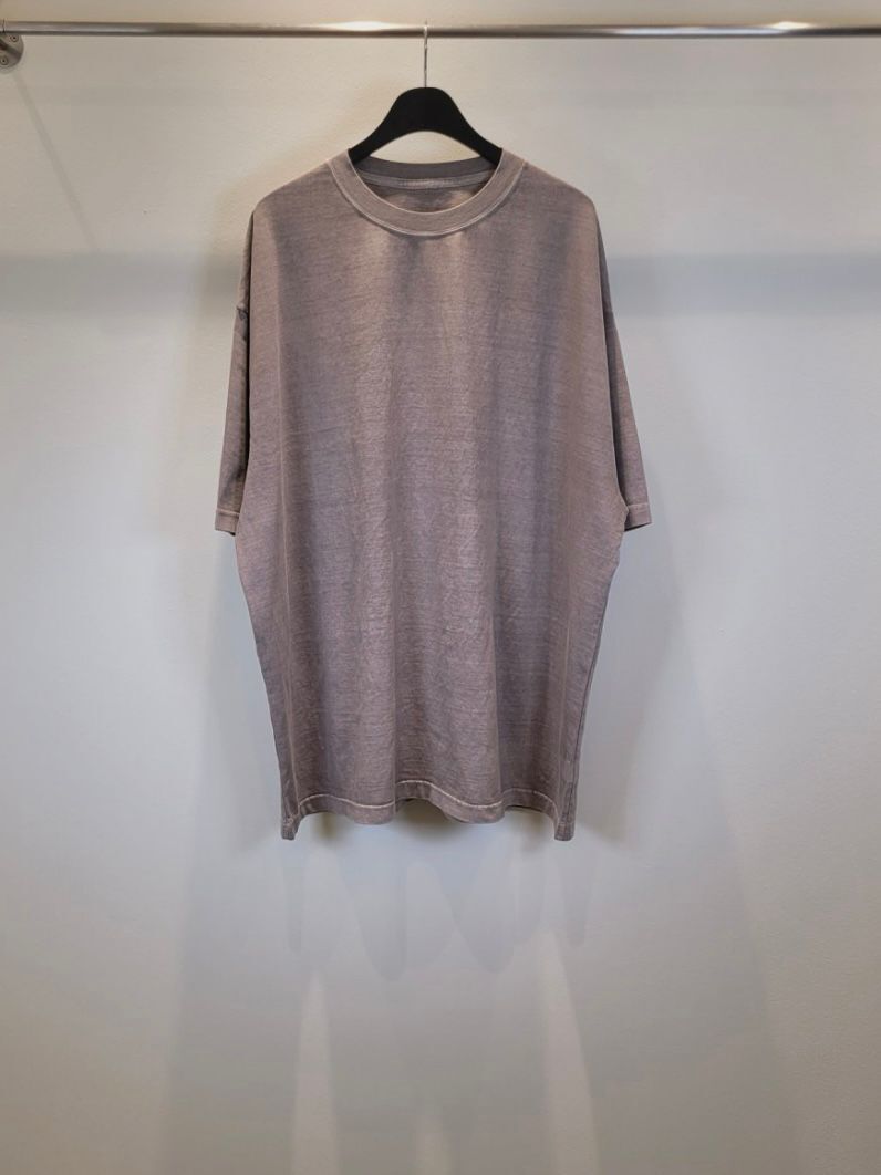 OverSize洗水淨色圓領短袖Tee T5701