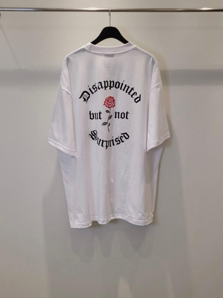 OverSize玫瑰圖案英文字短袖Tee T5700