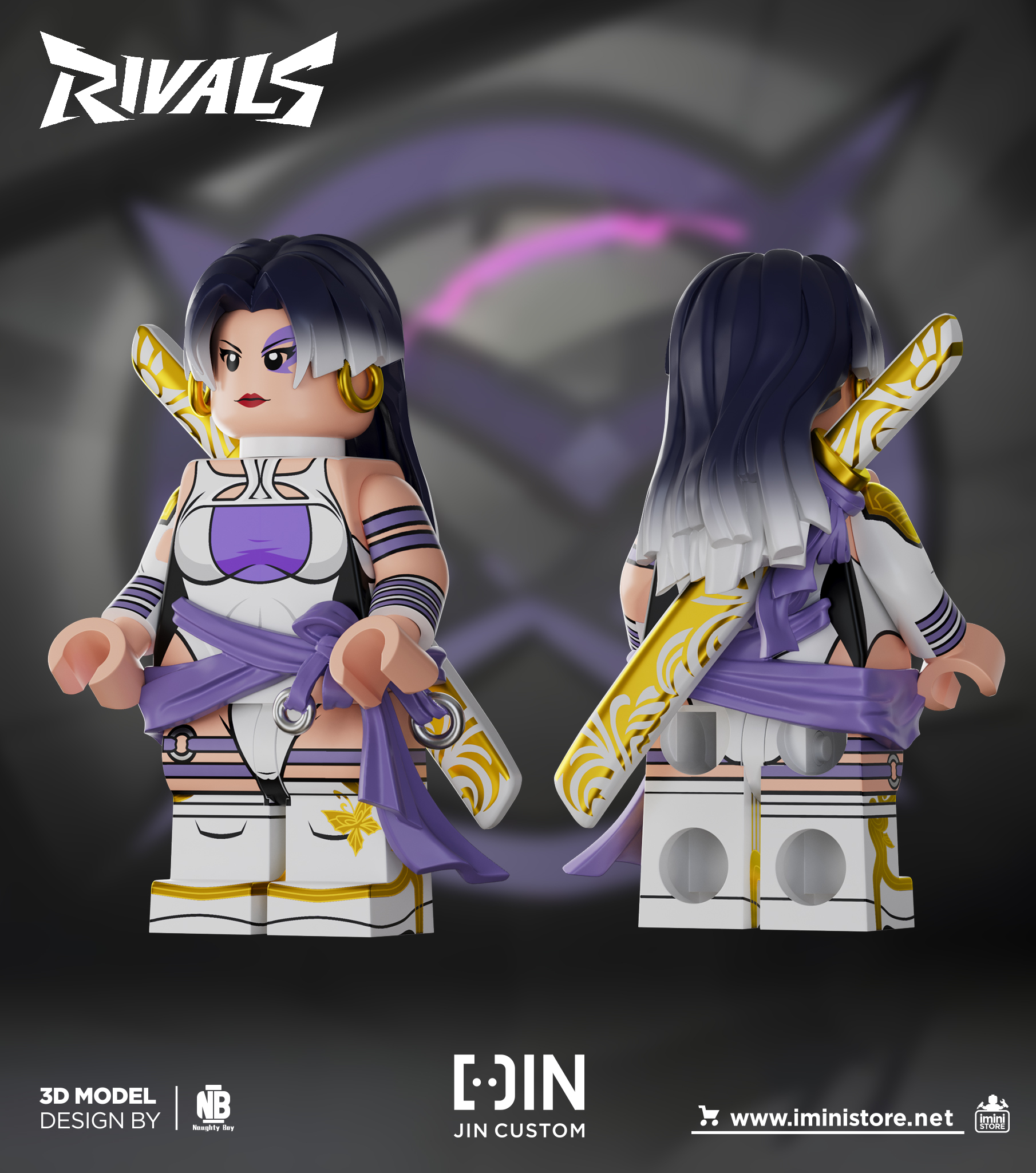 [JIN Custom] [Preorder] Marvel Rivals - Psylocke Special Ver [PADprinted]