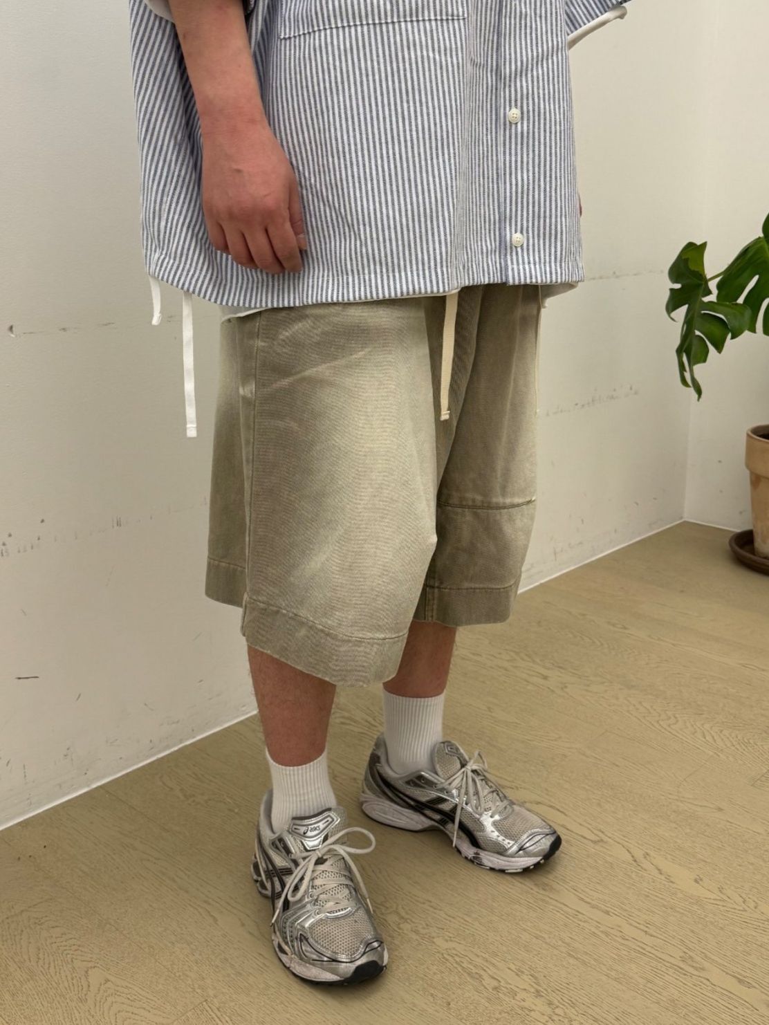 洗水淨色短褲 FARMERS-077P