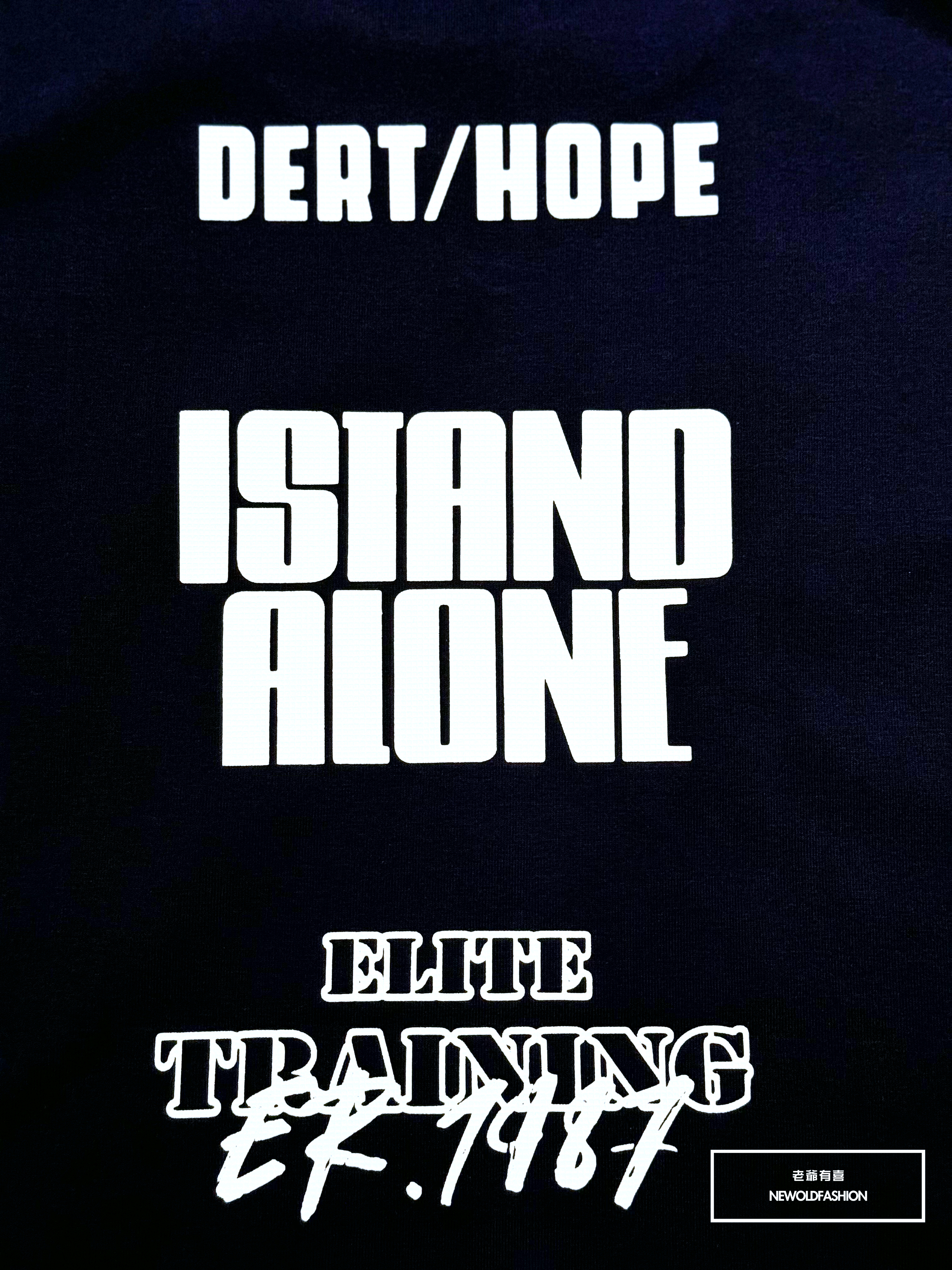 『新品上市』重磅Island爆裂紋棉質背心(NOF2405S8011)-深藍