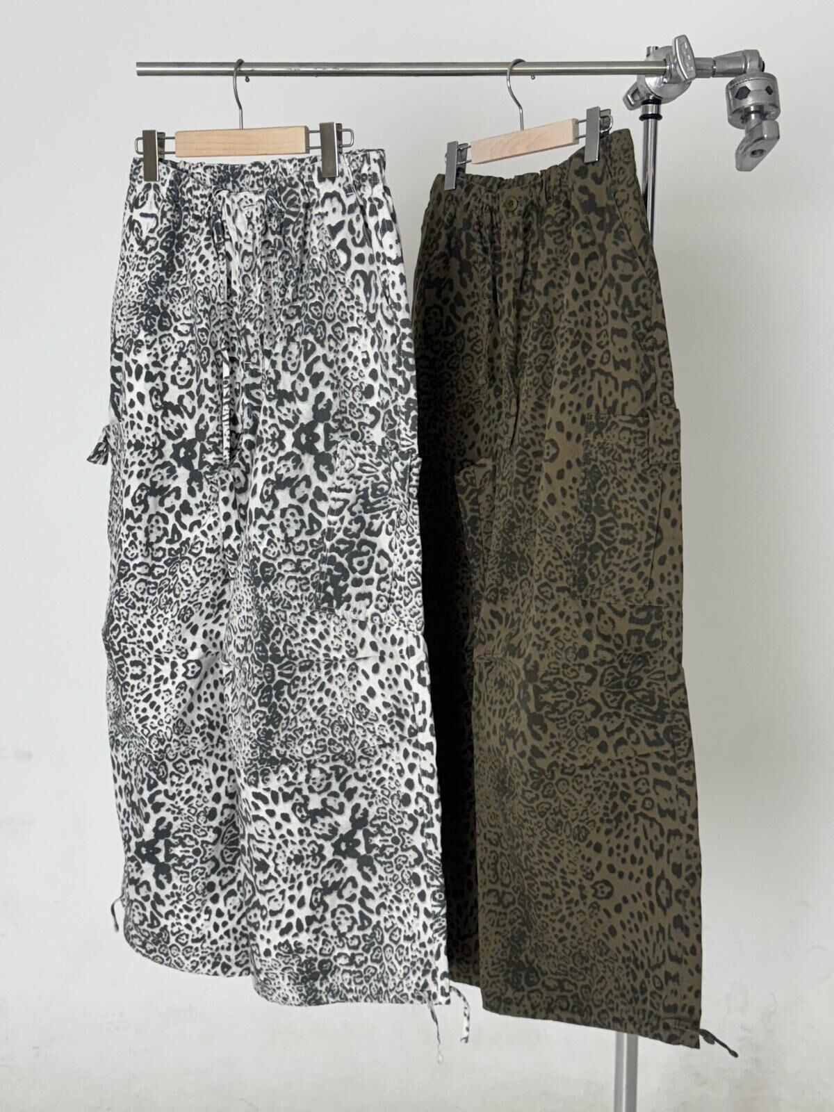 豹紋工裝鬆身褲 DDM-061P