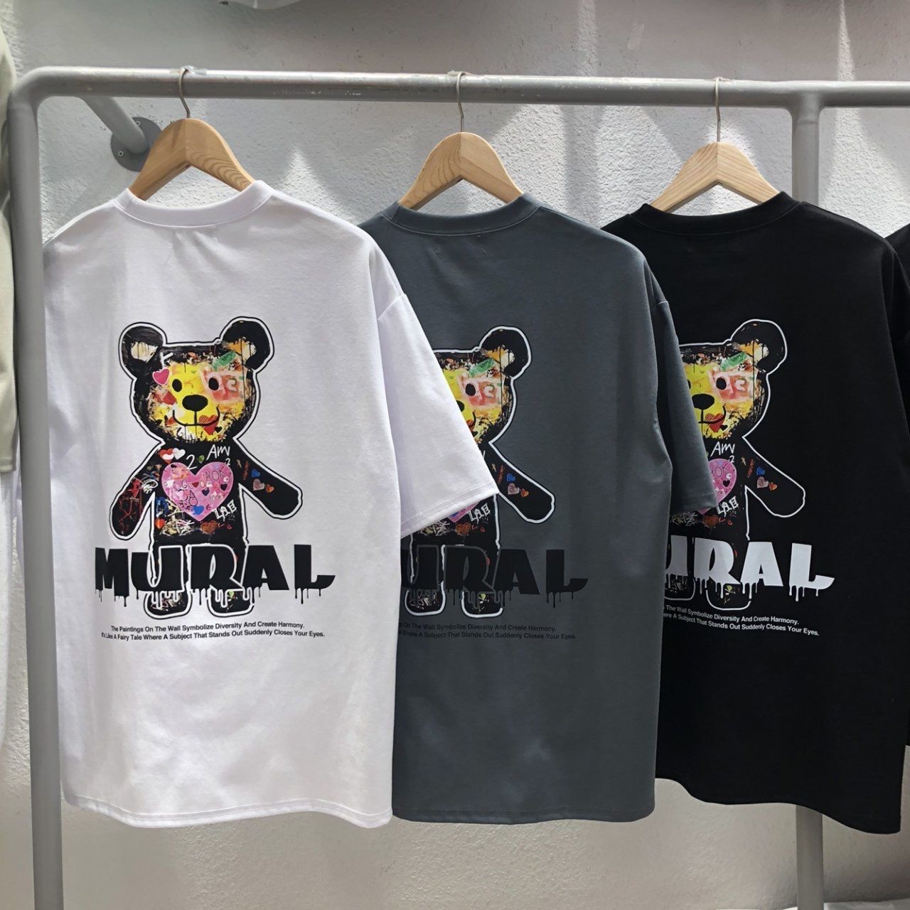 熊仔圖案英文字短袖TeeBARON-178T