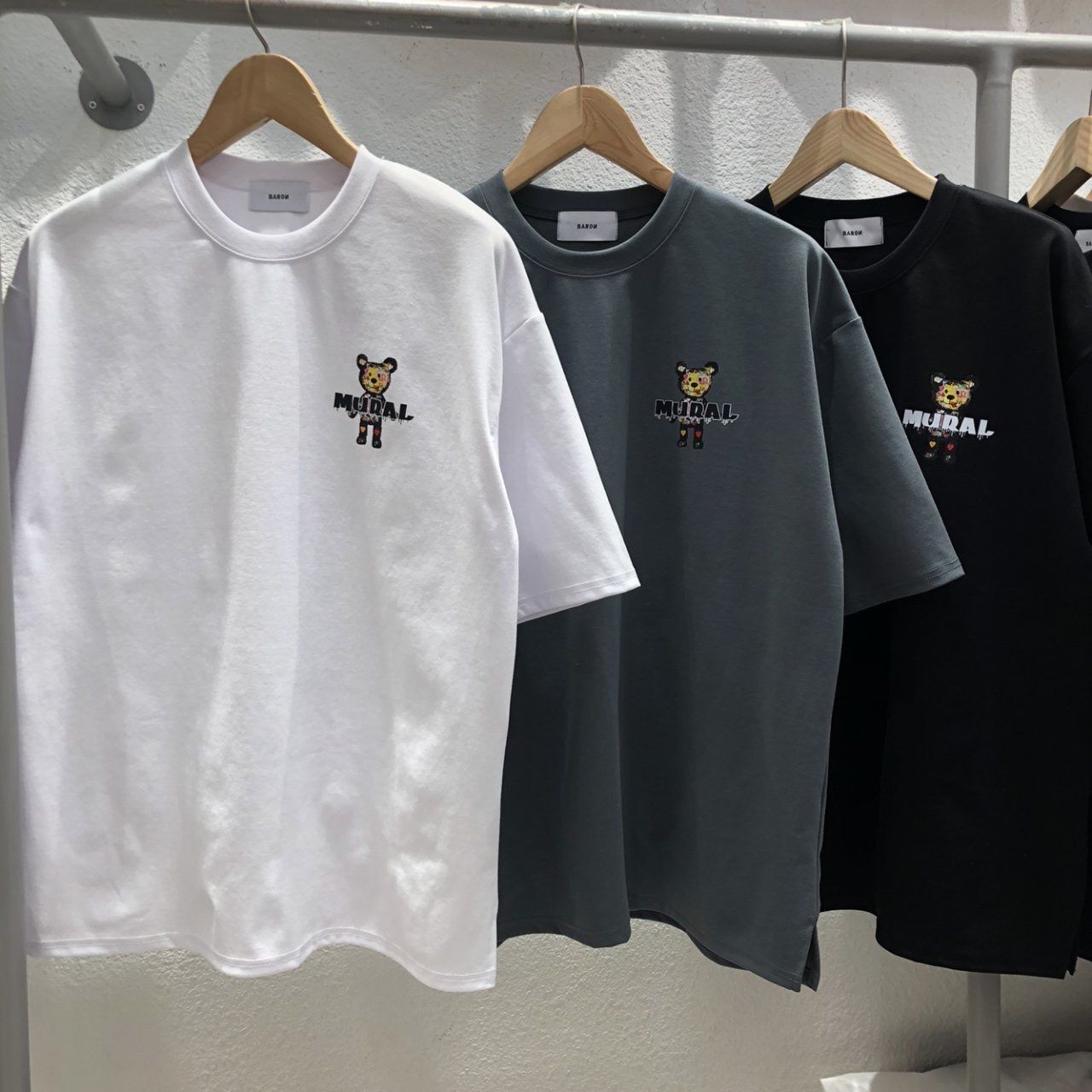 熊仔圖案英文字短袖TeeBARON-178T