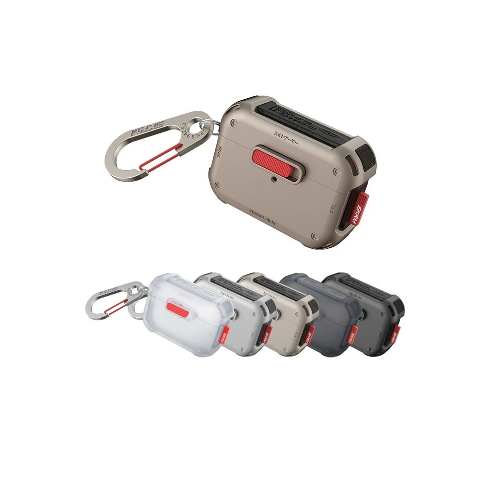 SKINARMA Mecha AirPods Pro 2 未來元素藍牙耳機保護套 (連鋅合金掛扣)