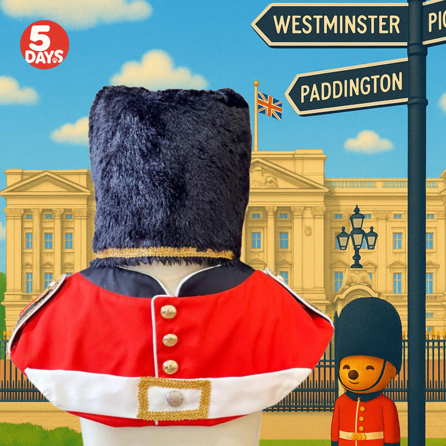 皇家衛兵可愛造型寵物服飾|5Days寵物服飾