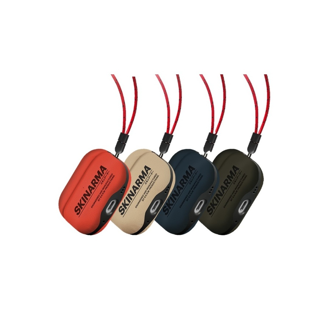 SKINARMA Spunk AirPods Pro 2 潮風格藍牙耳機皮革保護套 (連掛繩)