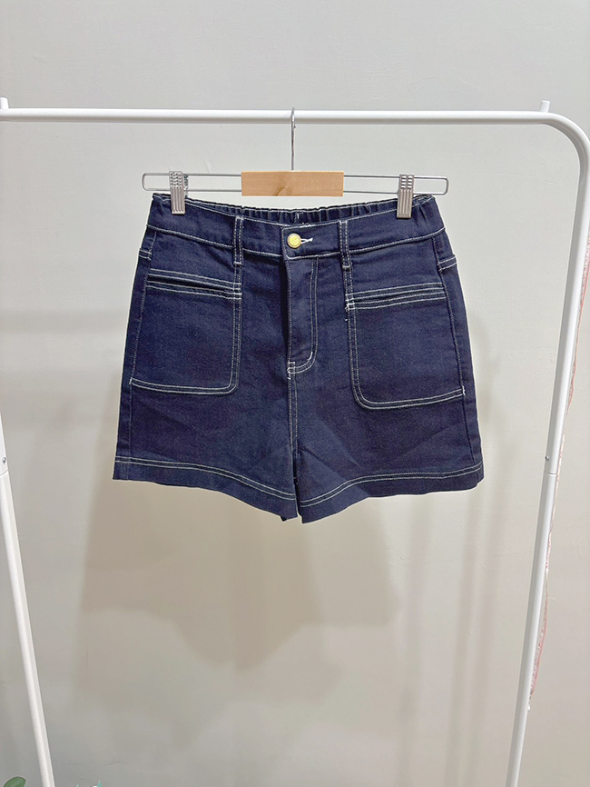 熱浪來襲A字短褲-深藍XL現貨