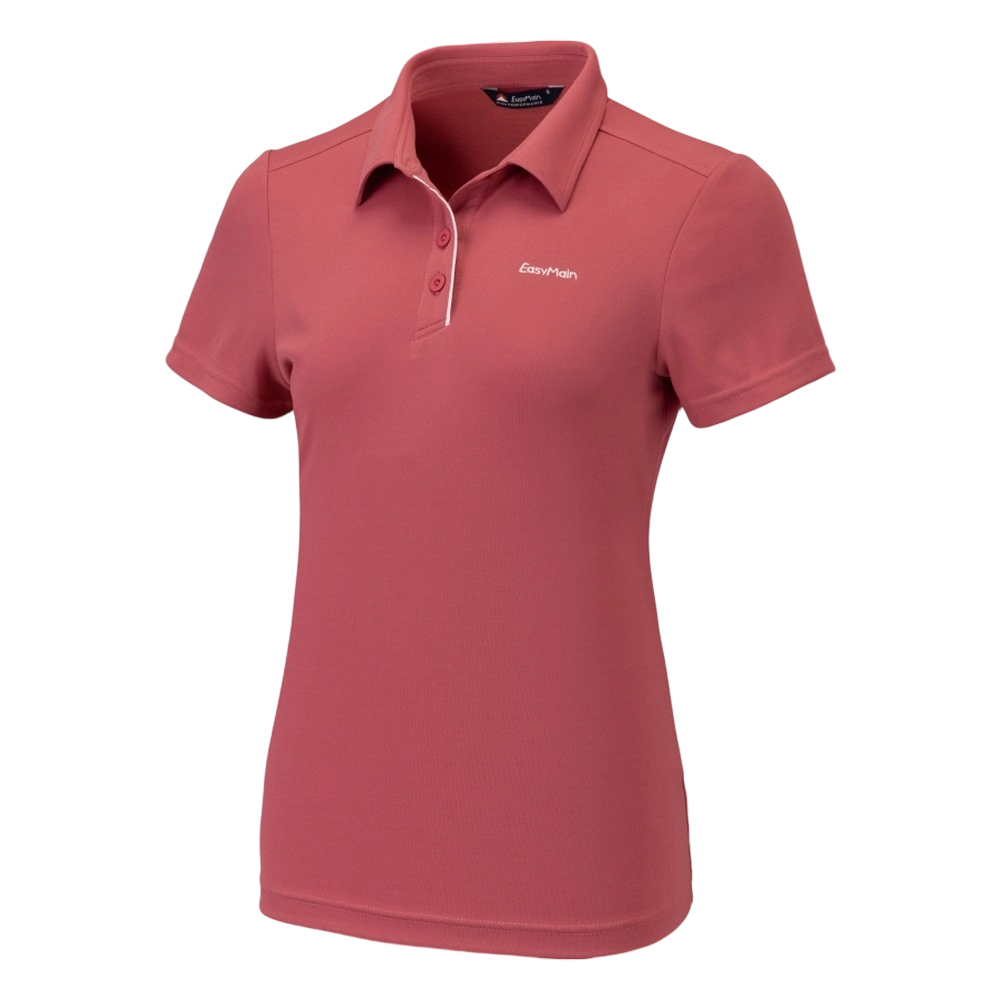 EasyMain 衣力美 女調溫防臭無靜電短袖 女款 (淺莓粉色) 10EMS24004
