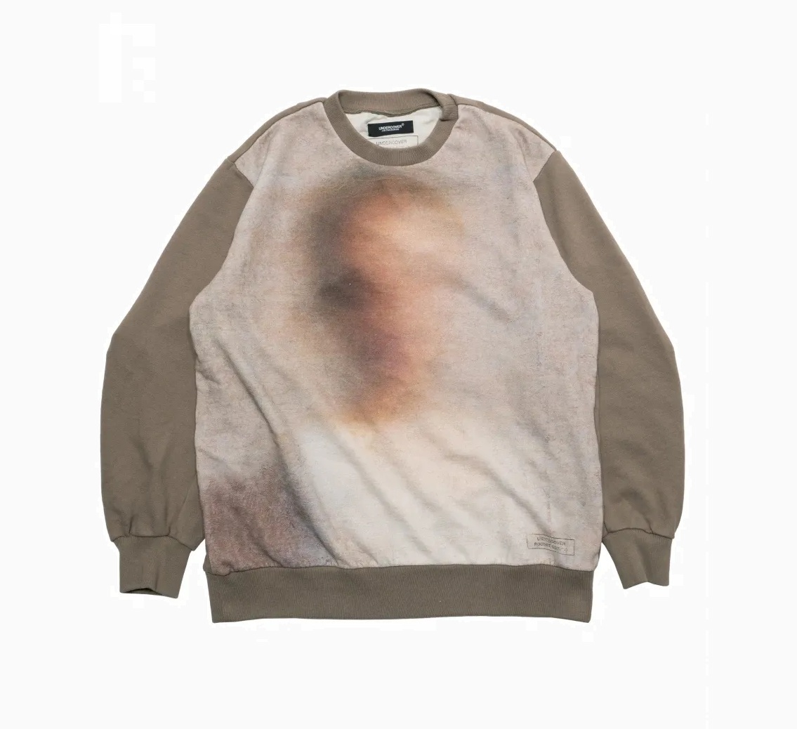 UNDERCOVER x ROBERT BISISIO FADE MAN SWEATER L/S (UC1E4802-1) - GREY/BEIGE PRE ORDER ITEM (預訂中)