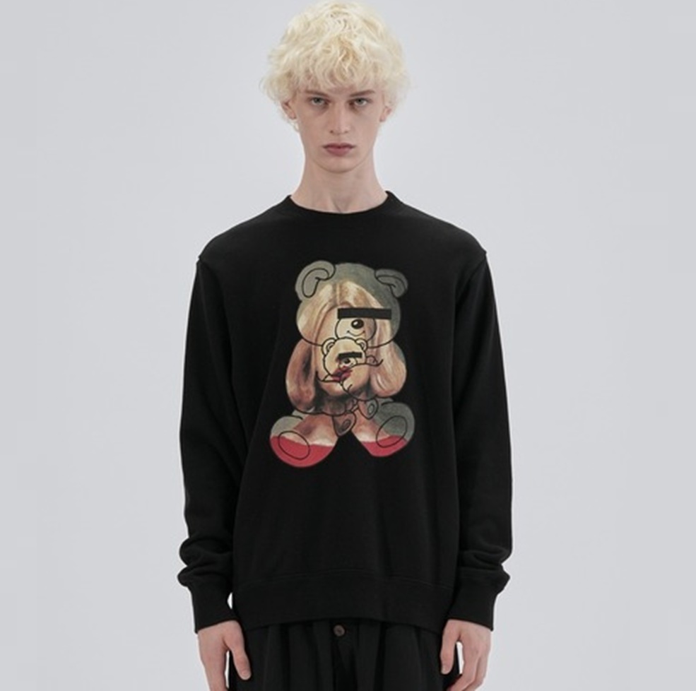 UNDERCOVER BEAR MIX WOMEN SWEATER L/S (UC1E9803-2) - BLACK PRE ORDER ITEM (預訂中)
