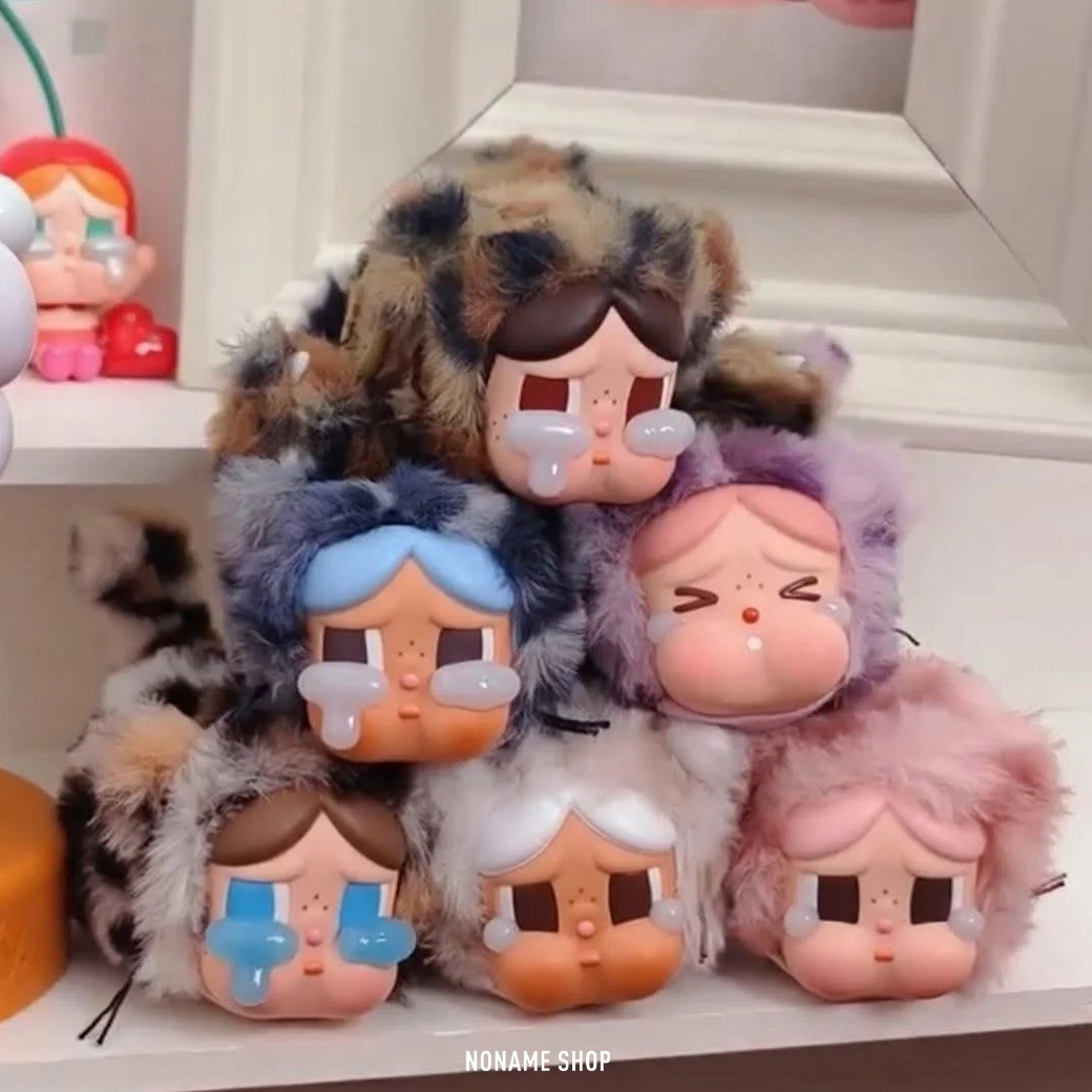 POP MART 泡泡瑪特 CRYBABY 豹豹貓貓系列 磁吸 搪膠臉 毛絨 掛件 盲盒