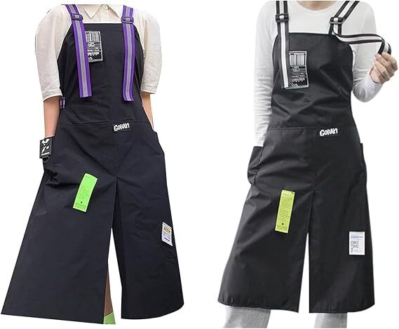 韓系開岔貼布工作服