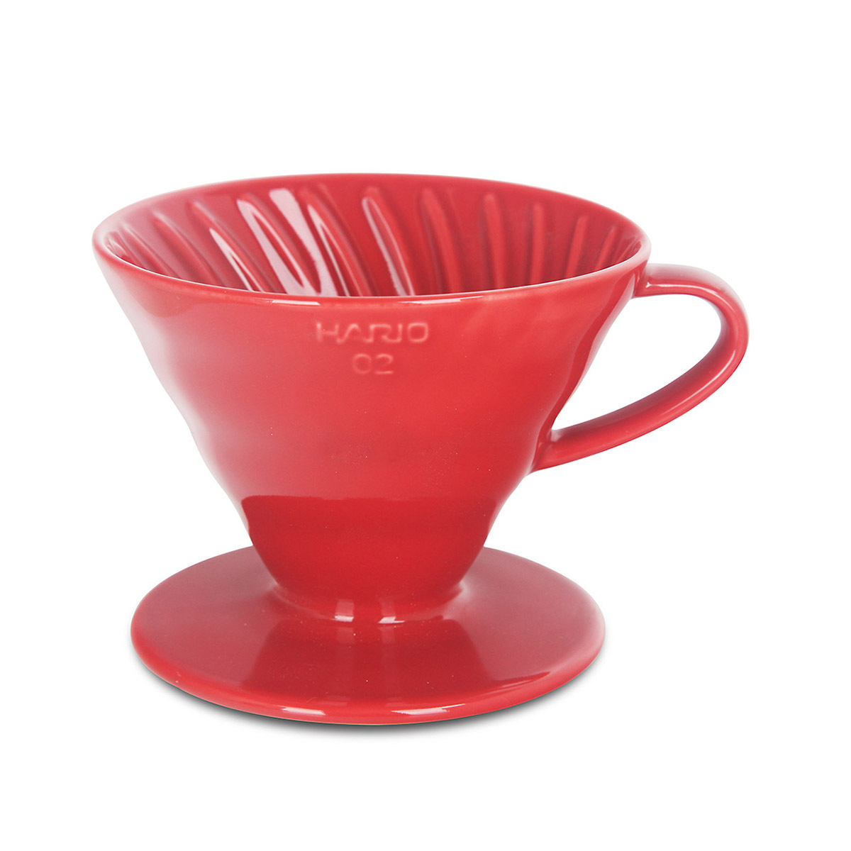 日本HARIO V60-02 陶瓷咖啡濾杯 (紅色) -VDCR-02-R