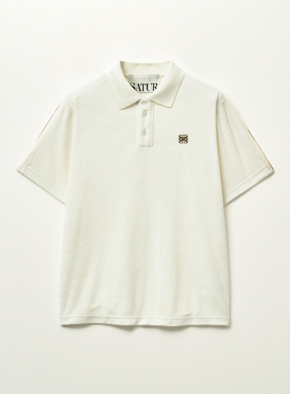 SATUR] Lawton Terry Pique Polo T-Shirt