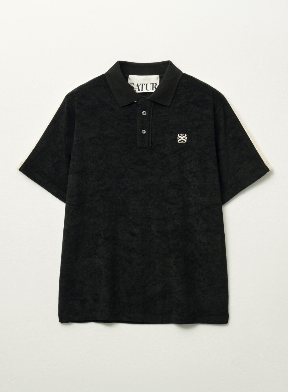 【 SATUR 】(W) Lawton Terry Pique Polo T-Shirt MUSINSA公式 | SATUR (W) Lawton Terry Pique Polo Short Sleeve