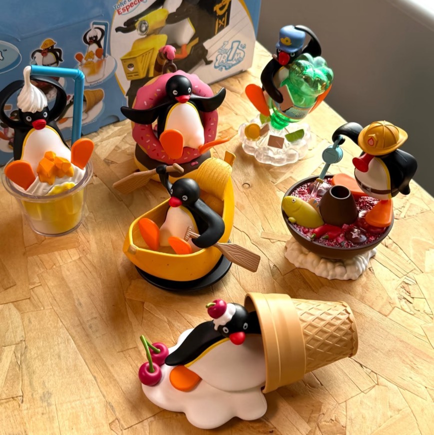 PINGU 貪吃的小鵝系列 企鵝家族 公仔 盲盒 手辦 確認款 隱藏款 整端6個