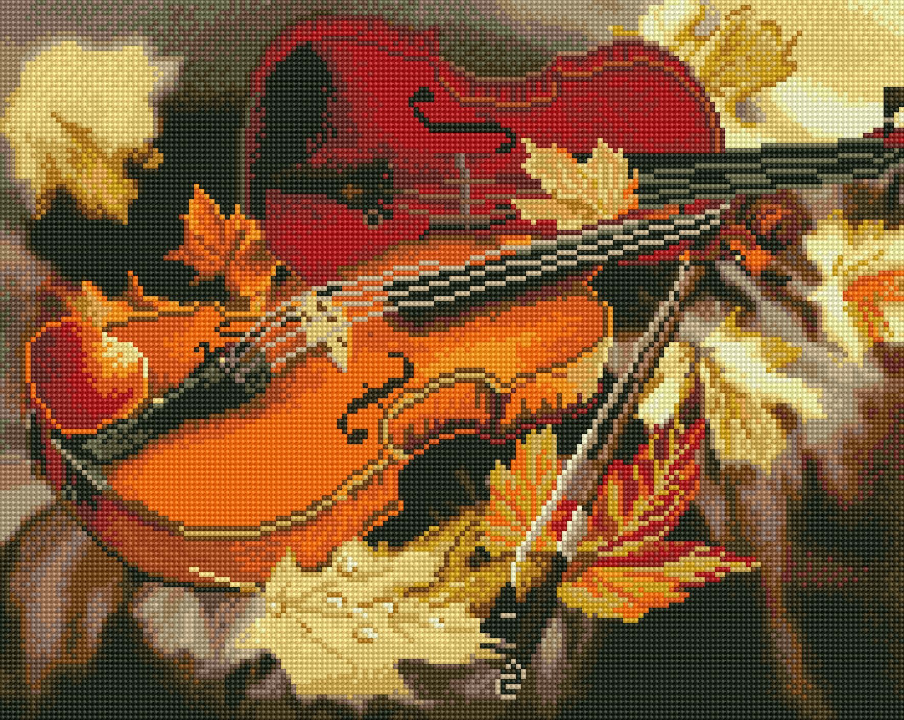 藝術生活 鑽石新設計 滿版立體鑽石畫【GJ5172】秋韻之聲      40*50CM