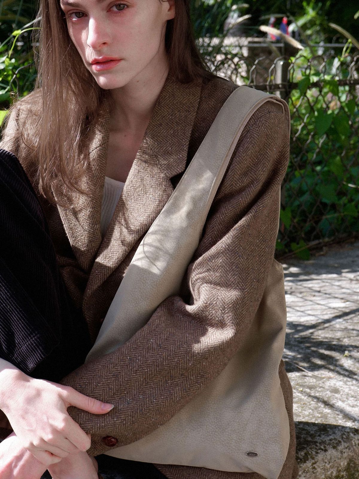 Voor Suede Leather Market Bag