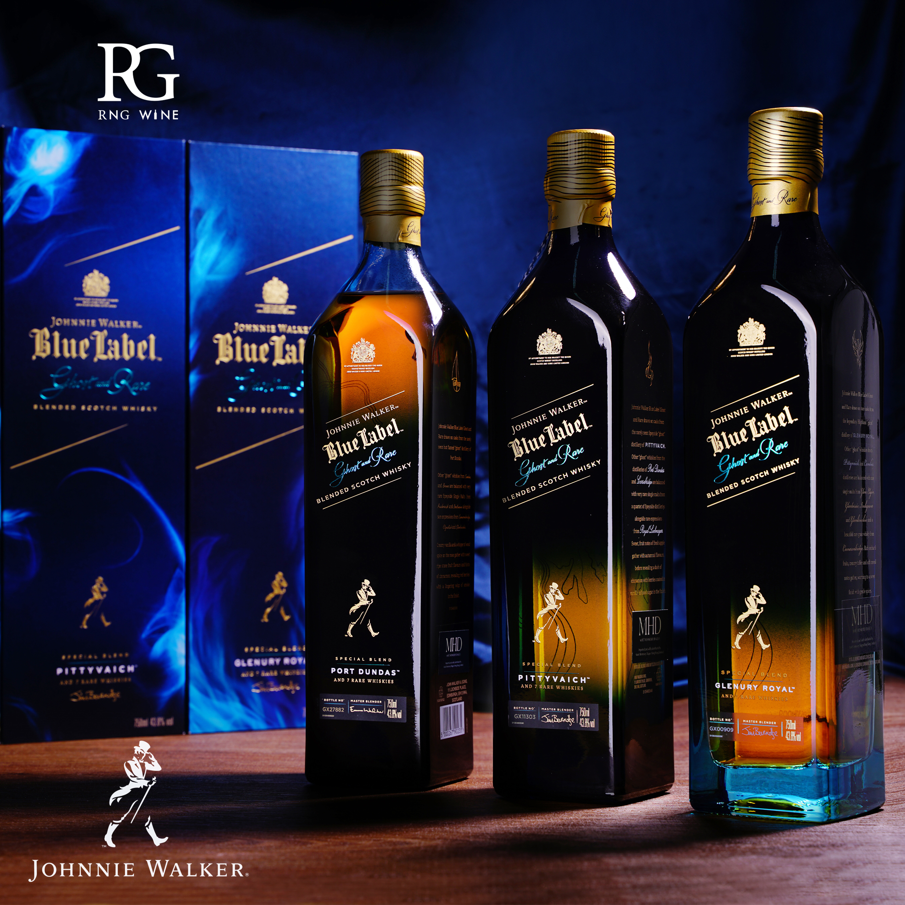 Johnnie Walker Blue Label Ghost and Rare Glenury Royal (3rd Limited Edition)