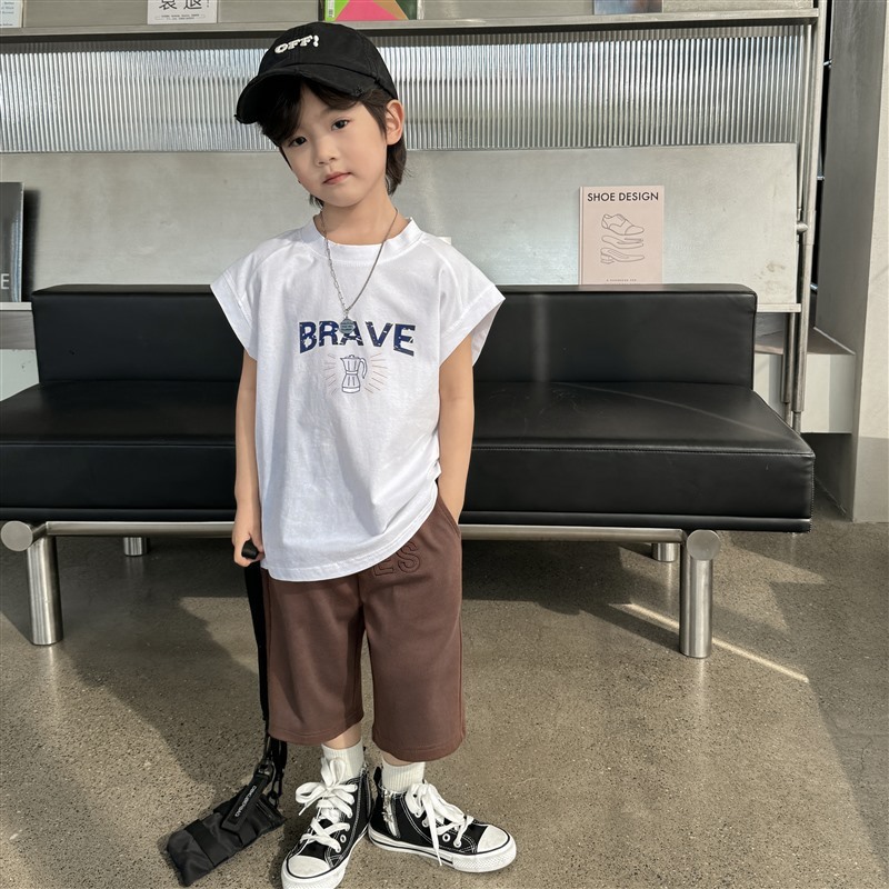 《1277》中大童BRAVE削肩背心(110-170)