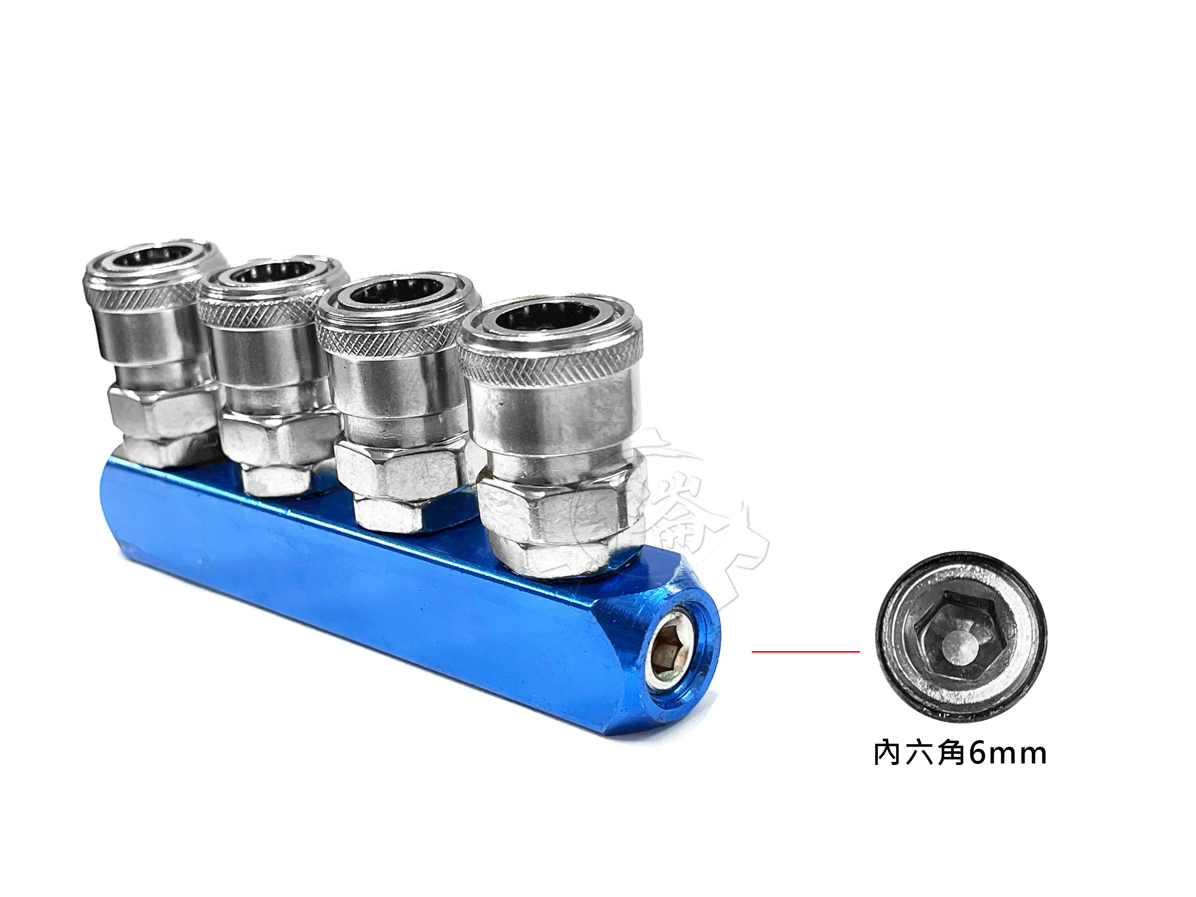 ＊中崙五金【附發票】專業 空壓機用 分接頭 (直二通 / 直三通 / 直四通) 接頭 二分內牙 接頭 直排 直通 單售